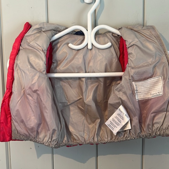 🔥5/$20🔥 Souris Mini Puffer Vest With Hood Toddler Girl’s Size 12 months *Pink* - Picture 8 of 9